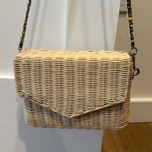 Zara wicker snap purse